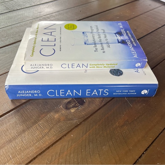 Clean & Clean Eats Alejandro Junger MD Book Set Detox Diet Book Cookbook - Picture 3 of 4